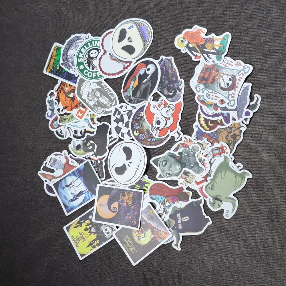2/$5 Bellśche 25 Pack Misc. The Nightmare Before Christmas Stickers NEW